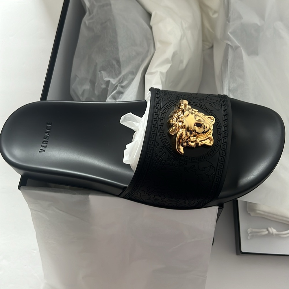 NWT Versace Medusa Gomma Pool-Slides - Picture 8 of 14
